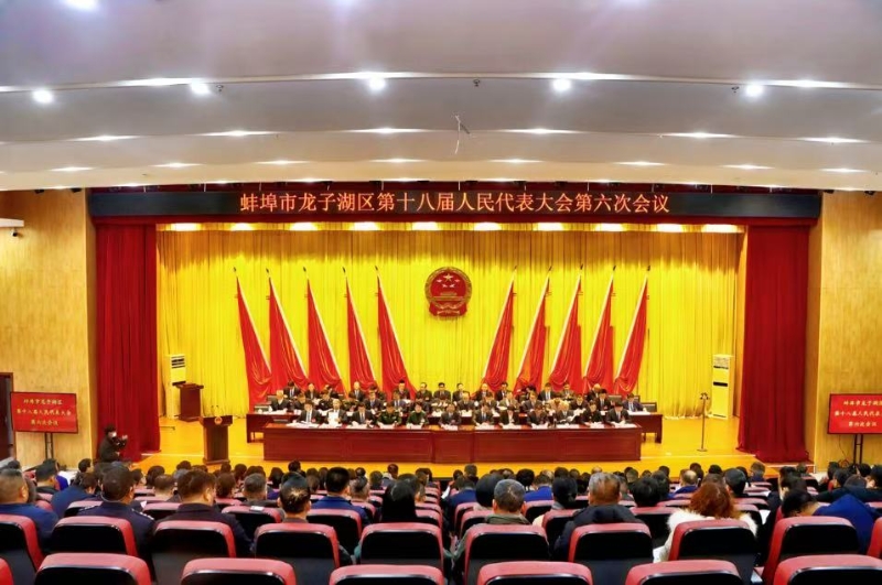 蚌埠市龍子湖區(qū)第十八屆人民代表大會第六次會議舉行第二次全體會議